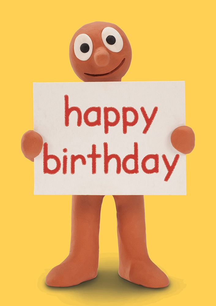Morph Happy Birthday Sign Greetings Card